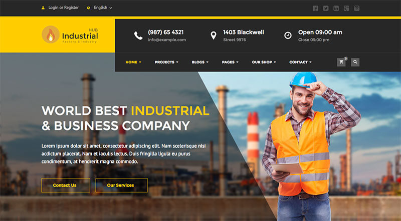 Diseno web para industrias - Hub Industrial
