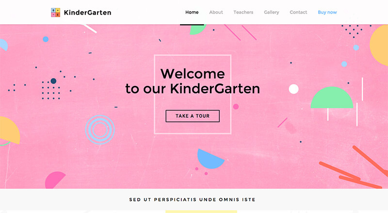 Diseno web para servicios infantiles - be-kindergarten
