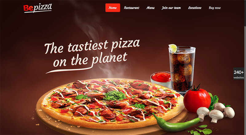 Diseno web para restaurantes - Be - Pizza