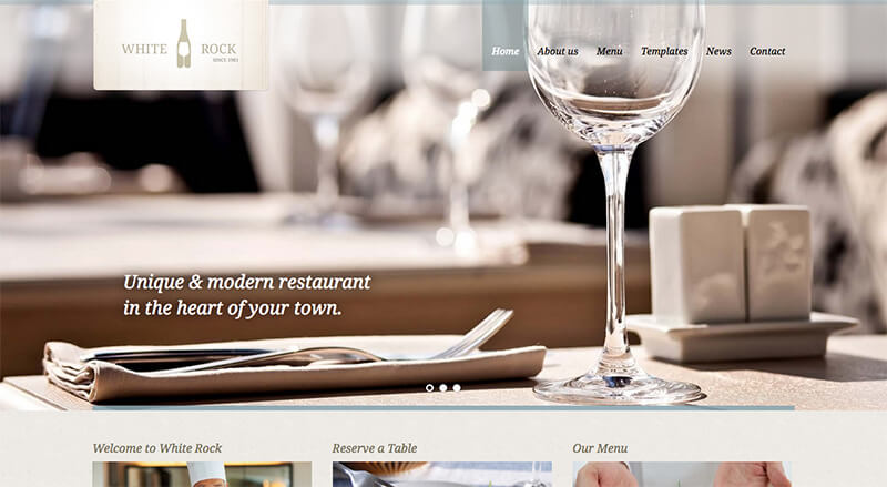 Diseno web para Restaurantes - White Rock
