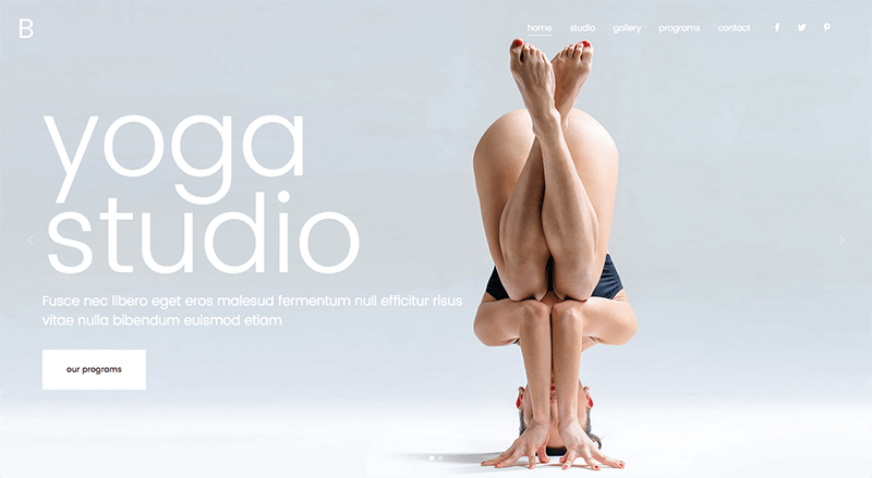 Diseno web para gimnasios - Bridge Yoga